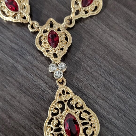 Sunspicems Exquisite Morocco Choker Necklace - Gold Color - Picture 5 of 15